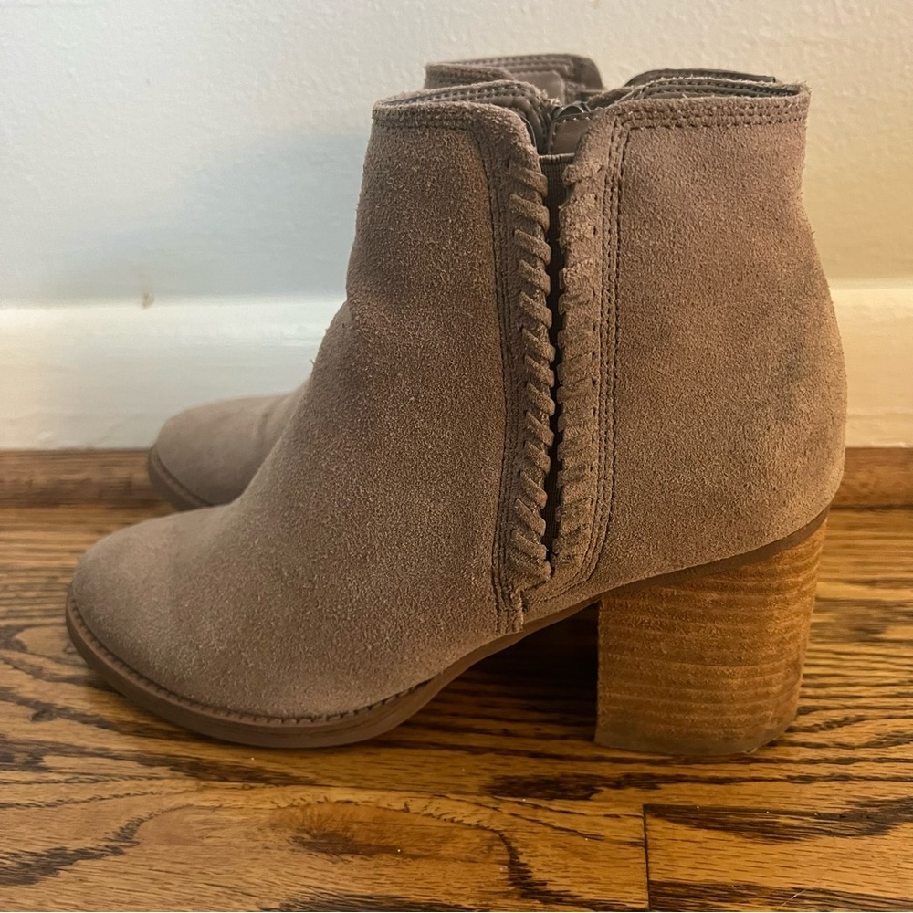 Blondo Tan Suede Booties